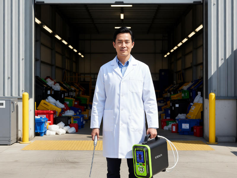 惡臭氣體檢測儀在垃圾轉運站的實際應用現場